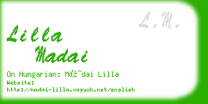 lilla madai business card